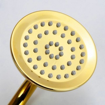 Goud handdouche rond 0