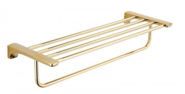 Goud rek voor handdoeken