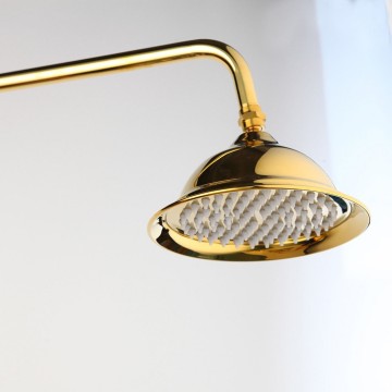 Gouden douche kop hoog model