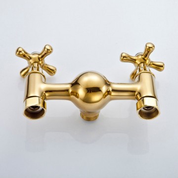 Gouden douche kraan
