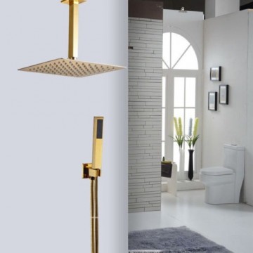 Gouden plafond douche set