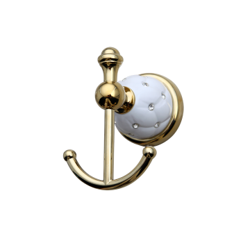 Gouden handdoek haakje met glitters