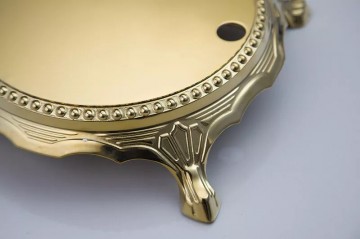 Gouden landelijke vrijstaande badkraan