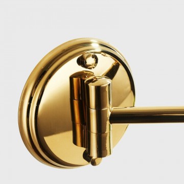 Gouden muurbevestiging spiegel