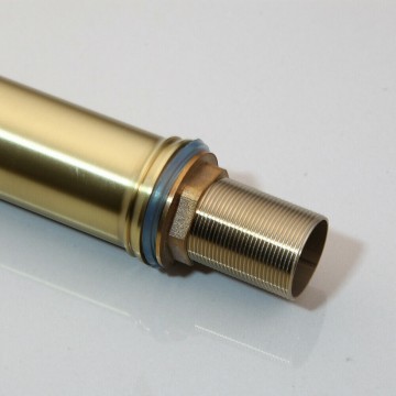 Gouden wastafelkraan geborsteld goud