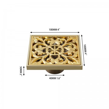Goudkleurige doucheput afmetingen