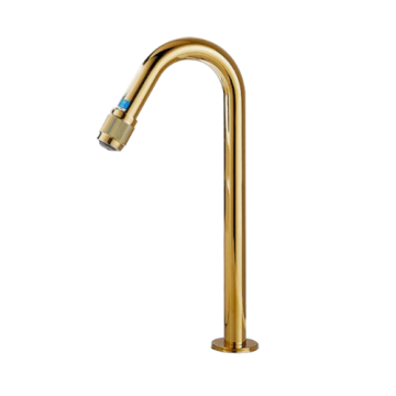 Goudkleurige koud water kraan1