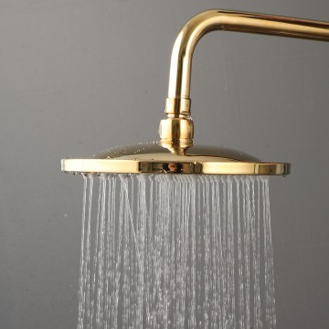 Goudkleurige regendouchekop 10