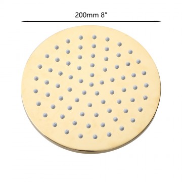 Goudkleurige regendouchekop 11