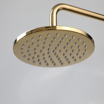 Goudkleurige regendouchekop 14