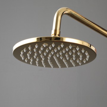 Goudkleurige regendouchekop 5