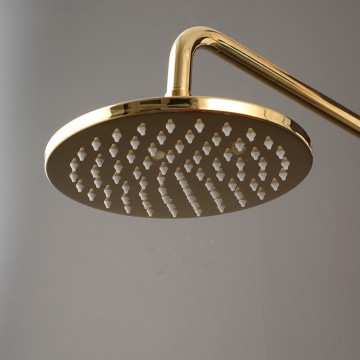 Goudkleurige regendouchekop 6