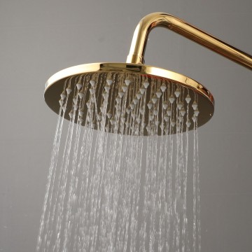 Goudkleurige regendouchekop 7