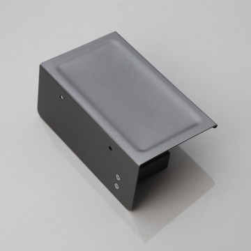 Gsm tafeltje en wc rol houder gun metal uitvoering