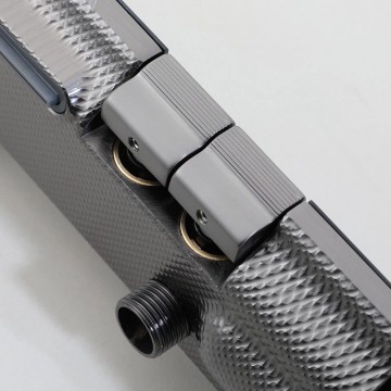 Gun metal badkraan handdouche 10