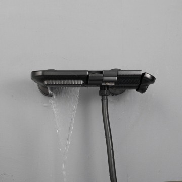 Gun metal badkraan handdouche 6