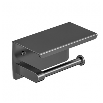 Gun metal dubbele wc rol houder 1