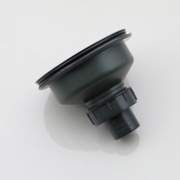 Gun metal gootsteen afvoer onderzijde