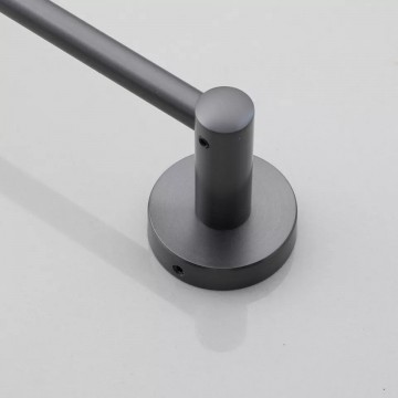 Gun metal handdoek haak