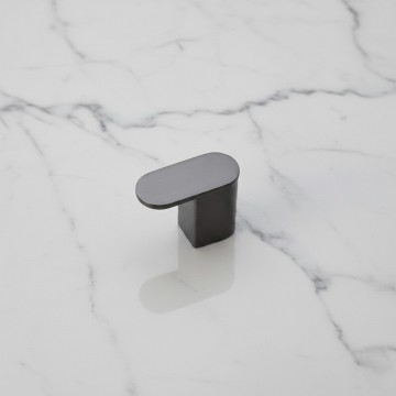 Gun metal handdoekhaak badkamer 1