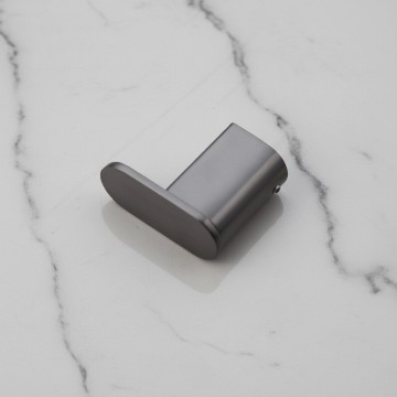 Gun metal handdoekhaak badkamer 2