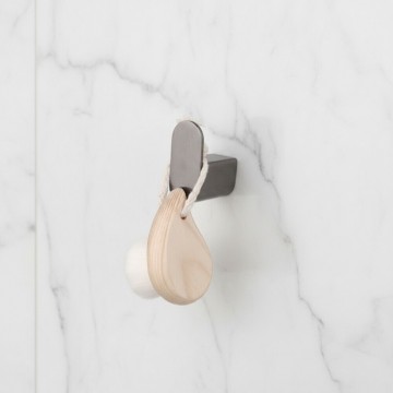 Gun metal handdoekhaak badkamer 4