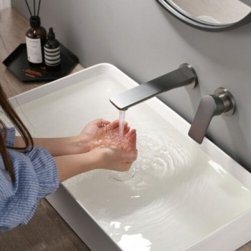 Gun metal inbouw mengkraan