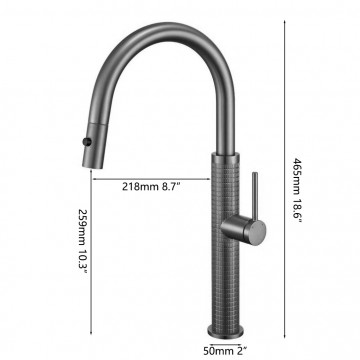 Gun metal keukenkraan mengkraan 2