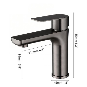 Gun metal mengkraan wastafelkraan 1