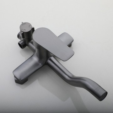 Gun metal opbouw doucheset 7