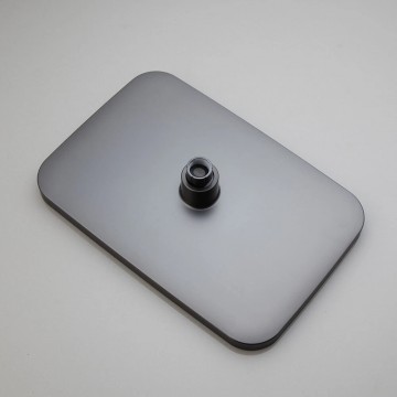 Gun metal opbouw regendouche luxe 4 weg 10