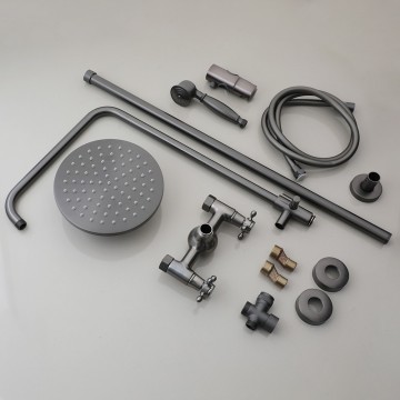 Gun metal regendouche landelijke 6