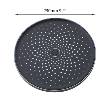 Gun metal regendouche stortdouchekop 17