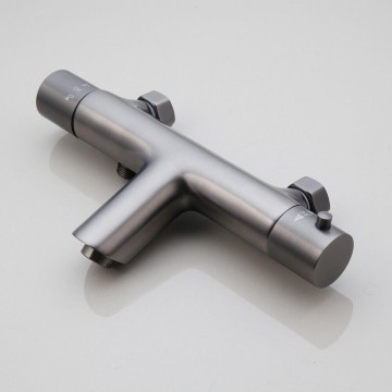 Gun metal thermostatische bad kraan met handdouche