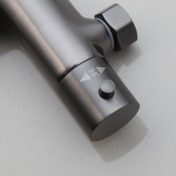 Gun metal thermostatische badkraan gm21