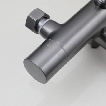 Gun metal thermostatische knop