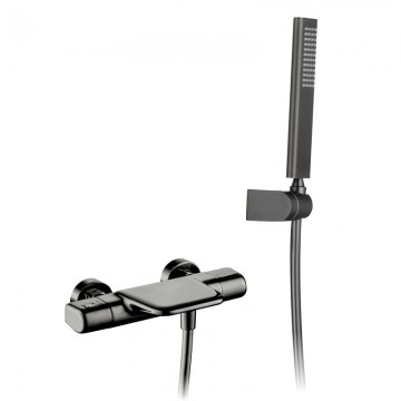 Gun metal thermostatische watervalbadkraan 17