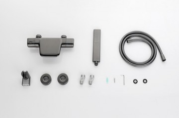 Gun metal thermostatische watervalbadkraan 9