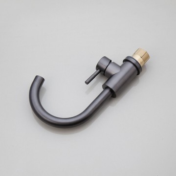 Gun metal wastafelkraan gm26