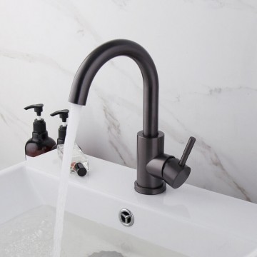 Gun metal wastafelkraan meng kraan