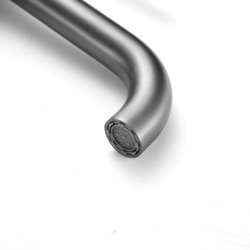 Gun metal wastfelkraan laag model moderne uitvoering 8
