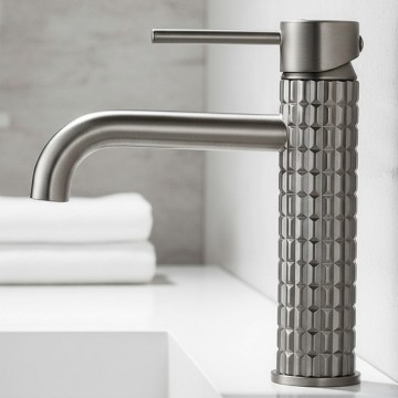 Gunmetalwastfelkraanlaagmodelmoderneuitvoering3