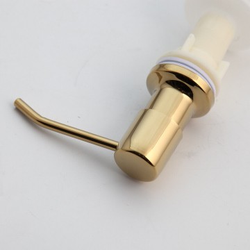 Handbediend goudkleurige inbouw zeepdispenser