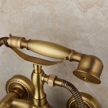 Handdouche badkraan brons