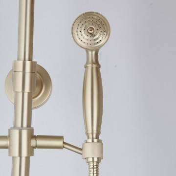 Handdouche geborsteld goud 0