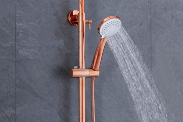 Handdouche instelbaar rose goud