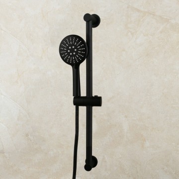 Handdouche met glijstang zwart