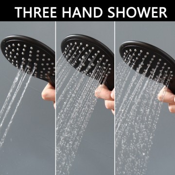 Handdouche zwart 3 standen model