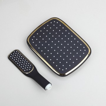 Handdouche zwart goud