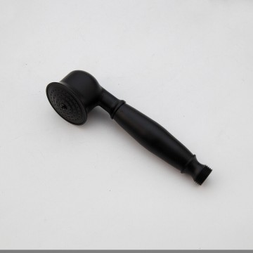 Handdouche zwart retro uitvoering